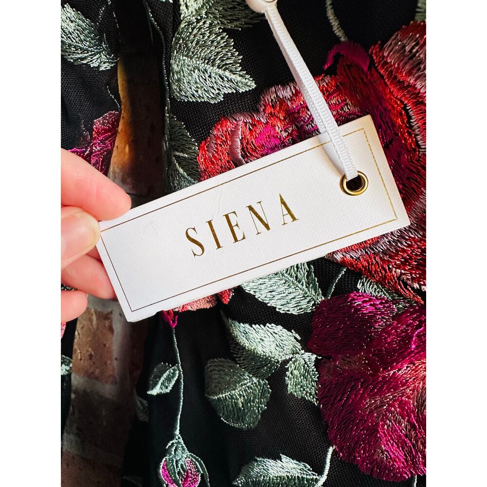 Siena Mini Rose Black Elegant Dress 8 - Picture 3 of 4